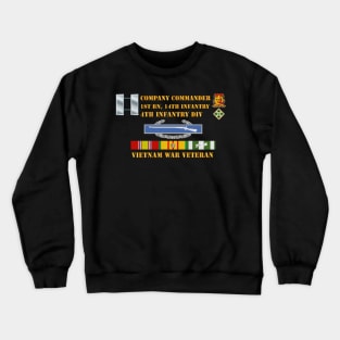 1st Bn 14th Inf - 4th ID - Company CO - Vietnam Vet Crewneck Sweatshirt